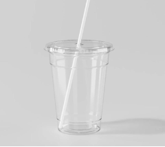 12 oz clear plastic SQUAT pet cold cups 1000pcs